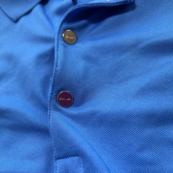 RLX Ralph Lauren Women's Size Medium Golf Polo Sleeveless Shirt Tank Blue - Picture 4 of 10